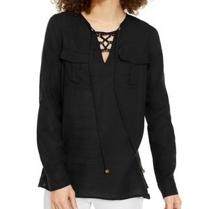 Michael Kors Safari Tie Top